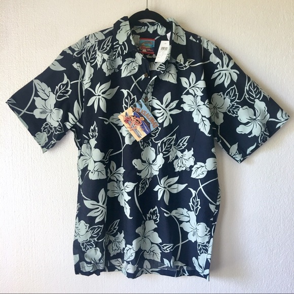 NWT Reyn Spooner Joe Kealoha Hawaiian Floral Shirt - Picture 1 of 4